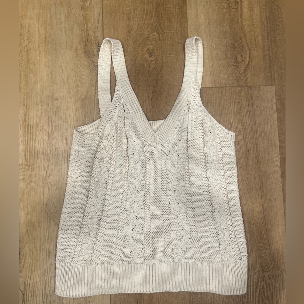BR Cream Sweater Tank